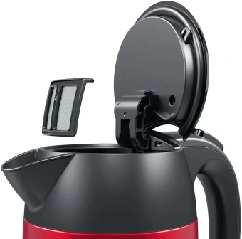 Чайник электрический Bosch TWK3P424 1.7л. 2400Вт красный корпус: нерж.сталь/пластик - купить недорого с доставкой в интернет-магазине