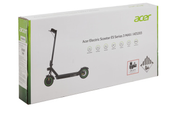 Электросамокат Acer ES Series 3 Max AES203 10000mAh черный (без сумки) - купить недорого с доставкой в интернет-магазине