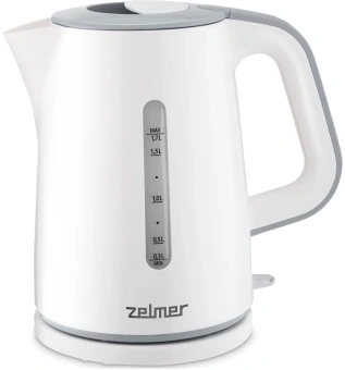 Чайник электрический Zelmer ZCK7620S 1.7л. 2000Вт белый корпус: пластик (71504568P) - купить недорого с доставкой в интернет-магазине