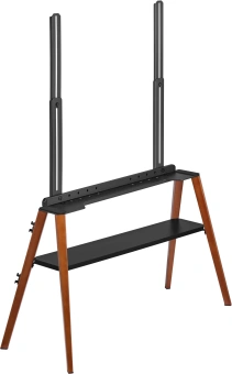 Подставка для телевизора Cactus CS-ST3647BKWN черный/орех 49"-75" макс.40кг напольный - купить недорого с доставкой в интернет-магазине
