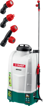 Опрыскиватель Зубр Мастер ОПЛ-15 аккум. наплеч. 15л белый/зеленый (ОПЛ-15) - купить недорого с доставкой в интернет-магазине