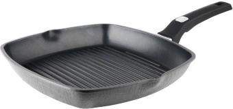 Сковорода-гриль Rondell Escurion Grey RDA-1124 квадратная 28см покрытие: TriTitan ручка несъемная (без крышки) серый - купить недорого с доставкой в интернет-магазине