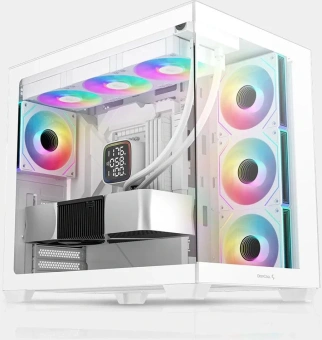 Корпус Deepcool CG530 4F белый без БП ATX 6x120mm 4x140mm 1xUSB3.0 audio bott PSU - купить недорого с доставкой в интернет-магазине