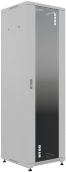 Шкаф коммутационный NTSS Премиум (NTSS-R18U6060GS) напольный 18U 600x600мм пер.дв.стекл металл 900кг серый 510мм 903мм IP20 - купить недорого с доставкой в интернет-магазине
