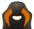 Кресло игровое Zombie GAME 16 черный/оранжевый эко.кожа/ткань крестов. пластик - купить недорого с доставкой в интернет-магазине