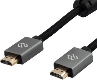 Кабель аудио-видео Digma HDMI (m)/HDMI (m) 3м. феррит.кольца позолоч.конт. черный (D-HDMI-2FF-V2.0-3M) - купить недорого с доставкой в интернет-магазине
