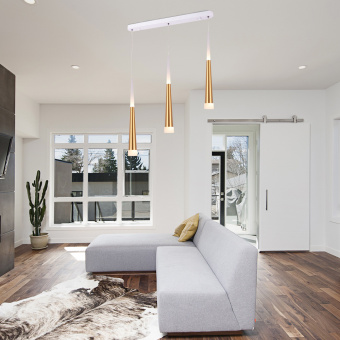 Светильник Hiper Cone H822-1 подвес. 3000K цв.св.:белый теплый белый/золотистый - купить недорого с доставкой в интернет-магазине