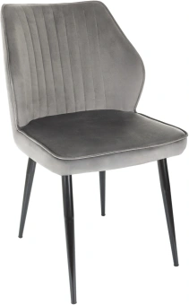 Стул для дома Бюрократ CH-K5 т.серый Holland 18 металл черный на ножках (CH-K5_1/HL18) - купить недорого с доставкой в интернет-магазине