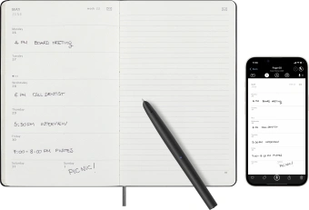 Еженедельник Moleskine SMART Large 130х210мм 176стр. черный - купить недорого с доставкой в интернет-магазине