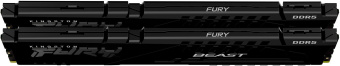 Память DDR5 2x32GB 5200MHz Kingston KF552C36BBEK2-64 Fury Beast Black Expo RTL Gaming PC5-41600 CL36 DIMM 288-pin 1.25В kit single rank с радиатором Ret - купить недорого с доставкой в интернет-магазине