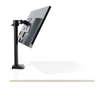Кронштейн для мониторов ЖК Buro M3 черный 15"-27" макс.9кг крепление к столешнице поворот и наклон - купить недорого с доставкой в интернет-магазине