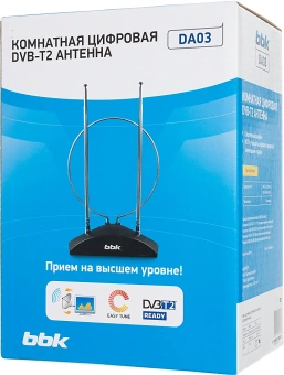 Антенна телевизионная BBK DA03 3дБ пассивная - купить недорого с доставкой в интернет-магазине