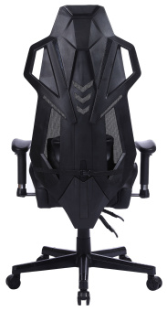 Кресло игровое Cactus CS-CHR-090BL черный эко.кожа/сетка крестов. нейлон - купить недорого с доставкой в интернет-магазине