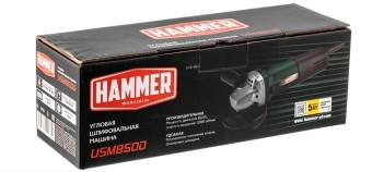 Углошлифовальная машина Hammer USM850D 850Вт 12000об/мин d=125мм (839603) - купить недорого с доставкой в интернет-магазине