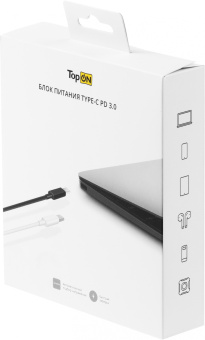 Адаптер TopON TOP-HW65QW автоматический 65W 5V-20V 3.25A от бытовой электросети - купить недорого с доставкой в интернет-магазине