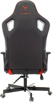 Кресло игровое Knight Outrider черный/красный ромбик экокожа с подголов. крестов. металл - купить недорого с доставкой в интернет-магазине
