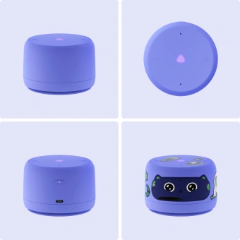 Умная колонка Yandex Станция Лайт 2 без часов Алиса фиолетовый 6W 1.0 BT/Wi-Fi 10м (YNDX-00028VIO) - купить недорого с доставкой в интернет-магазине