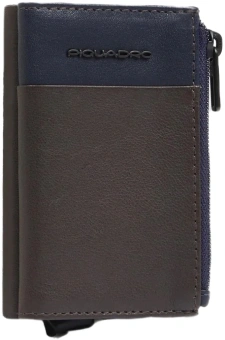 Кошелек мужской Piquadro Harper PP5585APR/BLUTM синий/коричневый натур.кожа - купить недорого с доставкой в интернет-магазине