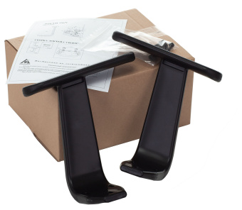 Подлокотники Бюрократ 356 ARM/356NEW черный для офис.кресла комплект 2шт пластик Т-образный - купить недорого с доставкой в интернет-магазине