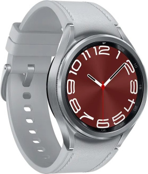 Смарт-часы Samsung Galaxy Watch 6 Classic 43мм 1.3" AMOLED корп.серебристый рем.серебристый (SM-R950NZSACIS) - купить недорого с доставкой в интернет-магазине