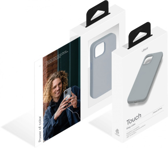 Чехол (клип-кейс) uBear для Apple iPhone 15 Plus Touch Mag Case with MagSafe серый (CS272MG67TH-I23M) - купить недорого с доставкой в интернет-магазине