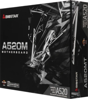 Материнская плата Biostar A520MT Soc-AM4 AMD A520 2xDDR4 mATX AC`97 8ch(7.1) GbLAN RAID+HDMI+DP - купить недорого с доставкой в интернет-магазине