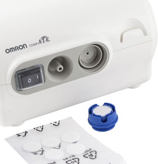 Ингалятор Omron NE-C28 Plus (NE-C28P-RU) компрессорный стационарный белый - купить недорого с доставкой в интернет-магазине
