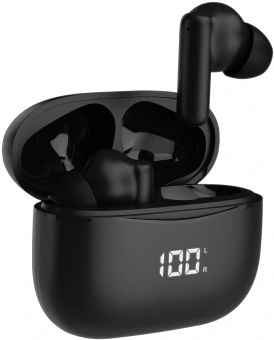 Гарнитура внутриканальные Hyundai H-EP204 черный беспроводные bluetooth в ушной раковине (HEP204) - купить недорого с доставкой в интернет-магазине