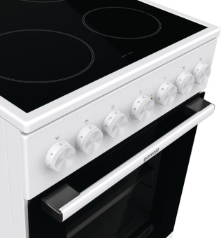 Плита Электрическая Gorenje GEC5B41WG белый стеклокерамика (без крышки) - купить недорого с доставкой в интернет-магазине
