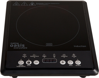 Плита Индукционная Oasis PI-B12SK черный закаленное стекло (настольная) (РI-B12SK) - купить недорого с доставкой в интернет-магазине