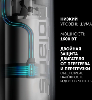 Блендер погружной Polaris PHB 1637AL Cube 1600Вт нержавеющая сталь/черный - купить недорого с доставкой в интернет-магазине