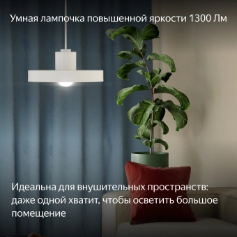 Умная лампа Yandex YNDX-00553 E27 11Вт 1300lm (упак.:1шт) - купить недорого с доставкой в интернет-магазине