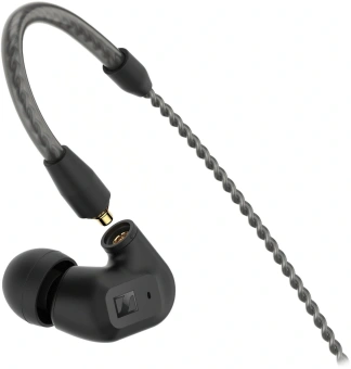 Наушники вкладыши Sennheiser IE 200 1.2м черный проводные крепление за ухом (IE 200 BLACK) - купить недорого с доставкой в интернет-магазине