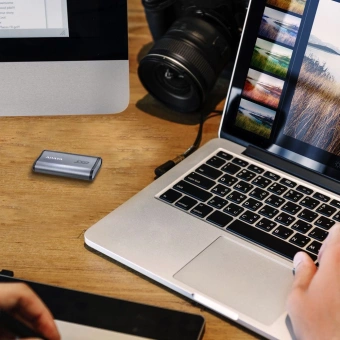 Накопитель SSD A-Data USB-C 2TB AELI-SE880-2TCGY SE880 2.5" серый - купить недорого с доставкой в интернет-магазине