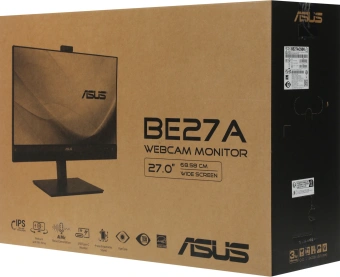 Монитор Asus 27" Business BE27ACSBK черный IPS LED 16:9 HDMI M/M Cam матовая HAS Piv 350cd 178гр/178гр 2560x1440 60Hz DP WQ USB 8.6кг - купить недорого с доставкой в интернет-магазине