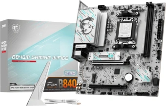 Материнская плата MSI B840M GAMING PLUS WIFI6E SocketAM5 AMD B840 4xDDR5 mATX AC`97 8ch(7.1) 2.5Gg RAID+HDMI - купить недорого с доставкой в интернет-магазине