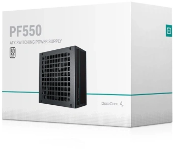 Блок питания Deepcool ATX 550W PF550 V2 80 PLUS WHITE (20+4pin) APFC 120mm fan 6xSATA RTL - купить недорого с доставкой в интернет-магазине