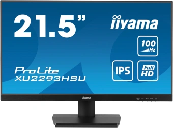 Монитор Iiyama 21.5" ProLite XU2293HSU-B7 черный IPS LED 16:9 HDMI M/M матовая 300cd 178гр/178гр 1920x1080 100Hz DP FHD USB 2.6кг - купить недорого с доставкой в интернет-магазине