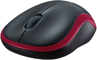 Мышь Logitech M185 черный/красный оптическая 1000dpi беспров. USB для ноутбука 2but (910-002633) - купить недорого с доставкой в интернет-магазине