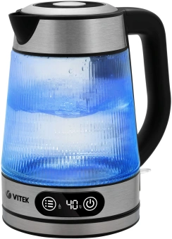 Чайник электрический Vitek VT-8825 1.8л. 2200Вт прозрачный корпус: стекло - купить недорого с доставкой в интернет-магазине