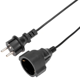 Удлинитель силовой PROconnect PROc-Uc (13-4913) 2x0.75кв.мм 1розет. 10м ПВС 6A пласт.рамка черный - купить недорого с доставкой в интернет-магазине