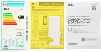 Холодильник LG GA-B419SEJL 2-хкамерн. бежевый глянц. инвертер - купить недорого с доставкой в интернет-магазине