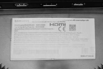Монитор Samsung 32" Odyssey G5 S32CG550EI черный VA LED 1ms 16:9 HDMI матовая 300cd 178гр/178гр 2560x1440 165Hz FreeSync DP 2K USB 5.2кг - купить недорого с доставкой в интернет-магазине