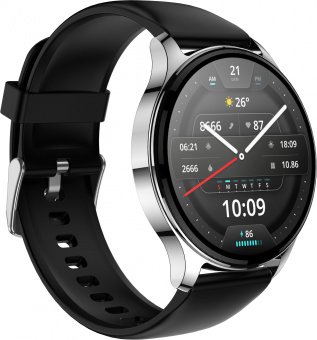Смарт-часы Amazfit Pop 3R A2319 1.43" AMOLED корп.серебристый рем.черный (1746285) - купить недорого с доставкой в интернет-магазине