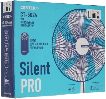 Вентилятор напольный Centek CT-5024 65Вт скоростей:4 ПДУ белый - купить недорого с доставкой в интернет-магазине