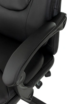 Кресло руководителя Бюрократ CH-868N-F черный эко.кожа крестов. пластик подст.для ног - купить недорого с доставкой в интернет-магазине