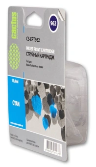 Картридж струйный Cactus CS-EPT962 T0962 голубой (13мл) для Epson Stylus Photo R2880 с чипом - купить недорого с доставкой в интернет-магазине