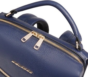 Рюкзак женский Piquadro Patricia CA6771W140/BLU темно-синий натур.кожа - купить недорого с доставкой в интернет-магазине