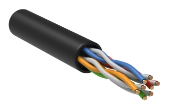 Кабель информационный ITK LC3-C5E04-139-100 кат.5E UTP 4 пары 24AWG LDPE внешний 100м черный - купить недорого с доставкой в интернет-магазине