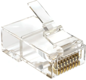 Коннектор Sysmatrix PLUG 8P8C5EU.UWRJ45 кат.5E UTP прозр. (упак.:100шт) - купить недорого с доставкой в интернет-магазине